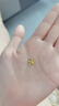 行金銀中足金999五帝幣手鏈轉(zhuǎn)運珠金錢幣DIY編繩手串手繩 生日禮物 雍正通寶（克重多退少補） 約0.5g 曬單實拍圖