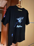 NASALIKE官方重磅純棉短袖t恤男夏季圓領(lǐng)休閑印花半袖男女學(xué)生短t男士衣服 黑色 XL （推薦130-150斤） 曬單實(shí)拍圖