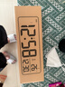 三每WiFi電子時(shí)鐘客廳電視柜臺(tái)鐘智能聯(lián)網(wǎng)自動(dòng)對(duì)時(shí)桌面大屏農(nóng)歷日期W1 象牙白 曬單實(shí)拍圖