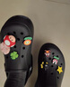 卡駱馳（CROCS）貝拉洞洞鞋沙灘鞋包頭女鞋厚底拖鞋|210062 黑色-001(含智必星） 37 (230mm) 38 曬單實(shí)拍圖