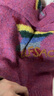 妖精的口袋毛絨絨彩虹五角星套頭毛衣女2025春新款慵懶風(fēng)寬松上衣 星星紫紅色 M 曬單實(shí)拍圖
