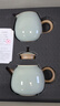 蘇氏陶瓷（SUSHI CERAMICS） 哥窯功夫茶具套裝陶瓷泡茶壺茶杯禮盒裝J0237-1 曬單實(shí)拍圖