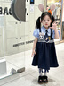 可英 GOWINBABY女童連衣裙學(xué)院風(fēng)2025夏季新款女孩可愛背帶裙女寶兔子連衣公主裙 藍(lán)色(套裝+發(fā)夾+白色襪子) 110 cm 曬單實拍圖