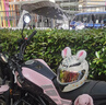 ais2025新款摩托車頭盔女電動車藍牙可愛全盔機車夏季四季3C認證超輕 米夢幻貓白鏡+貓耳贈【電鍍鏡】 M(特小)建議54-56頭圍 曬單實拍圖