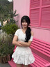 多菲尼森斜領(lǐng)蕾絲花邊拼接短袖T恤女2025年夏季新款修身蝴蝶結(jié)設(shè)計(jì)感上衣 蕾絲拼接短袖M 曬單實(shí)拍圖