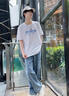 真維斯（Jeanswest）冰絲t恤男短袖夏季冰感運動(dòng)速干衣服青年男士絲光棉寬松大碼半袖 淺藍色(大銀河鯨) 3XL (體重180-205斤) 曬單實(shí)拍圖