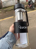 WCZ德國加厚高硼硅玻璃水杯大容量茶水分離泡茶杯男士女2025新款 【黑色】長網(wǎng)玻璃茶杯600ml 曬單實拍圖