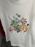 G.DUCKKIDS蛋仔派對神奇艾比短袖恤純棉男女兒童夏裝卡通動漫游戲周邊衣服 白色【大集合】 150 cm 【款 純棉220克】 曬單實拍圖