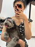 棉致茶歇法式短袖連衣裙女夏季新款廣州十三行黑色碎花收腰長裙溫柔風(fēng) 2278黑色【高品質(zhì)24.5】 XL 115-130斤 曬單實拍圖