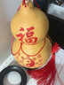 明恩天然葫蘆風(fēng)水掛件開口八卦鎮(zhèn)宅葫蘆擺件真葫蘆文玩小葫蘆家居客廳 八卦朱砂款 高12-14cm（底座+掛鉤+朱砂） 曬單實(shí)拍圖