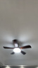 TCL[包安裝]中古風客廳風扇燈中式古銅色臥室大風力吊扇一體餐廳燈具 吸頂46寸/5葉/全光譜/遙控72W 曬單實拍圖