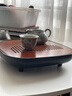 唐豐竹制茶盤家用創(chuàng)意小型儲(chǔ)水式干泡茶臺(tái)功夫茶具一人用茶托盤瀝水盤 峰巒正方形茶盤(黑)25cm 曬單實(shí)拍圖