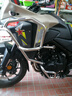GSADV適用本田NX400護(hù)杠保險(xiǎn)杠防摔杠配件改裝件全包圍不銹鋼上下原廠 上下護(hù)杠「銀色」一套 曬單實(shí)拍圖