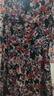 PORTS寶姿  春夏新品女裝優(yōu)雅印花系帶連衣裙A字裙LN8D134HPP027 黑色印花 S (4) 曬單實拍圖