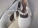 斤慕晚晚風(fēng)瑪麗珍包頭半拖鞋子外穿出女士高顏值包頭一腳蹬上班皮單鞋 珍珠款包頭半拖鞋【米白色】 37 正碼（腳寬腳厚拍大1碼） 曬單實(shí)拍圖