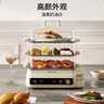 九陽(yáng)（Joyoung）電蒸鍋24L三層大容量家用多功能電蒸箱蒸螃蟹多用途蒸鍋全透明視窗不銹鋼蒸片GZ578【九陽(yáng)漫生活】 曬單實(shí)拍圖