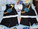 巴拉巴拉兒童套裝男童短袖兩件套夏裝純棉假兩件潮流街頭 黑色調00499 120 曬單實(shí)拍圖