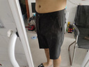 羅蒙（ROMON）西裝短褲男士商務(wù)休閑五分西褲2025新款夏季中褲冰絲男款西服褲子 灰藍 32 曬單實(shí)拍圖