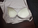 紅豆【一體帶胸墊】免Bra吊帶背心女莫代爾打底款杏膚色165/90 曬單實拍圖