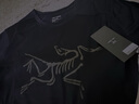 ARC'TERYX始祖鳥 IONIA MERINO WOOL LOGO 透氣 男子 羊毛短袖T恤 BLACK/黑色 M 曬單實拍圖