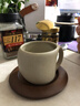 滿弓高檔咖啡杯帶勺咖啡杯套裝精致拿鐵杯復(fù)古粗陶小眾陶瓷馬克杯帶勺 彎月咖啡杯碟220ml+咖啡勺 曬單實(shí)拍圖