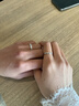 BOEAY冥王星與卡戎情侶戒指純銀對戒鐘久久求婚表白戒指送女朋友送老婆 冥王星與卡戎情侶對戒/免費刻字 曬單實拍圖