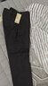 無印良品（MUJI） 男式 彈力針織 無褶 褲 男士長褲子春季款休閑褲 AE0Y1A4A 深灰色 S(165/72A) 曬單實(shí)拍圖