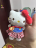 kitty包包掛件汽車(chē)鑰匙扣凱蒂出游kt貓玩偶女生閨蜜公仔生日禮物 紅格裙kitty+蘋(píng)果小包掛件愛(ài)心扣 掛件 曬單實(shí)拍圖