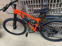 鳳凰（PHOENIX）上海鳳凰軟尾山地車自行車學(xué)生公路男變速雙減震越野青少年賽車 鋼架/輻條活力橘【雙減震/全軸承】 26寸24速【適合身高158-188cm 】 曬單實(shí)拍圖