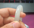 商朝天然和田玉手鐲 天然玉石玉鐲子手鐲子 帶證書 送女友送媽媽禮物 煙灰紫 內(nèi)徑52-59 曬單實拍圖