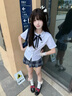 微光里jk收腰短袖襯衫女制服日系校供感襯衣夏季學(xué)院風(fēng)短袖修身職業(yè)白色 短袖襯衫【白色+領(lǐng)結 L】 曬單實(shí)拍圖