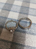 世希結(jié)婚對戒開口調(diào)節(jié)仿真假鉆戒婚禮道具新娘情侶戒指一對交換儀式 【共度余生對戒】 【含兩個戒指盒】 曬單實拍圖