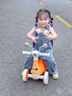 貝趣兒童平衡車1-3歲防側(cè)翻滑步車幼兒四輪扭扭車一歲寶寶玩具滑行車 橙 丨燈光音樂+大座椅+靜音緩震輪 嬰兒車溜溜車周歲禮物 曬單實拍圖