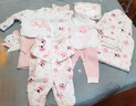 PEPEMAMA嬰兒衣服禮盒新生兒純棉套裝四季男女寶寶用品滿月百天禮物 冬季厚薄搭配小象16件套憧憬粉 66cm 曬單實(shí)拍圖