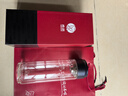 希諾（HEENOOR） 雙層玻璃杯男女士泡茶杯隔熱大容量水杯便攜戶(hù)外提環(huán)運動(dòng)杯子 黑藍 400ml 曬單實(shí)拍圖