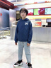 小豬班納男童外套春秋季男孩薄款連帽開衫上衣兒童舒適耐磨2025新款童裝 【棉柔耐磨】藏青/LT黑騎馬 160  【推薦80-100斤】 曬單實(shí)拍圖