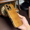四兄?jǐn)?shù)碼 牛皮適用蘋果14promax手機(jī)殼新款iphone13高檔15奢華真皮軟殼12高級感防摔11個性全包16保護(hù)套XS 棕色 iPhone 16 ProMax 曬單實拍圖