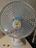 中聯(lián)（ZOLEE）中聯(lián)夾扇電風(fēng)扇迷你微風(fēng)扇小風(fēng)扇電扇臺壁扇家用學(xué)生宿舍床頭小型辦公室壁掛靜音搖頭風(fēng)扇語(yǔ)音聲控 底盤(pán)款標品+2米開(kāi)關(guān)線(xiàn) 曬單實(shí)拍圖