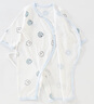 翹腳鴨（Tiptoe Duck） 嬰兒衣服夏季薄款新生兒連體衣寶寶內(nèi)衣貼身睡衣 電視兔2件 52cm 曬單實(shí)拍圖