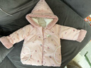 戴維貝拉（DAVE＆BELLA）女童棉服保暖連帽上衣加厚兒童外套冬裝新款小童服裝洋氣寶寶棉衣 粉色【現貨】 100 cm（建議身高90-100cm） 曬單實(shí)拍圖