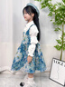 迪士尼（Disney）洛麗塔公主裙女小童春季連衣裙春裝新款網(wǎng)紅背帶裙女寶寶洋氣春秋 藍(lán)色 + 120 適合身高110-120cm年齡6-7周 曬單實(shí)拍圖