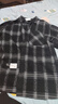 杰克·瓊斯（JACK&JONES）春秋新款男士上衣商務(wù)休閑舒適寬松襯衣經(jīng)典黑白格子襯衫外套男裝 黑色 M 175 曬單實(shí)拍圖