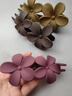 戚小米櫻桃花朵發(fā)夾女后腦勺2026新款高端高級感大號減齡優(yōu)雅抓夾子頭飾 紫荊花發(fā)夾【棗紅+紫色】 曬單實(shí)拍圖