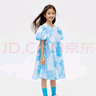安奈兒安奈兒童裝女童短袖連衣裙夏純棉彈力甜美A字裙子印花裙 曬單實(shí)拍圖