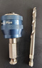 博世（BOSCH）開(kāi)孔器快換夾頭六角柄11mm 配7.15*105mm HSS-G 導鉆 曬單實(shí)拍圖