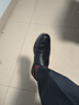 意爾康男鞋打孔透氣商務(wù)休閑皮鞋一腳蹬爸爸鞋涼鞋男 96428W黑色41 曬單實(shí)拍圖