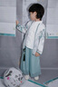 G.DUCKKIDS小黃鴨童裝兒童漢服男童春秋季中國風2025新款寶寶古風帥氣演出服 蘭竹-男童gsmsacs 130 建議7~8歲【120-130cm】cm 曬單實拍圖