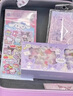 山禾庫(kù)洛米小女孩生日禮物7-14歲12三麗鷗8筆記本手賬本奶油膠咕卡貼紙小學(xué)生手工diy兒童流沙咕卡套裝 庫(kù)洛米【萌新版】（庫(kù)洛米包+手賬） 曬單實(shí)拍圖