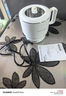 羅婭折疊便攜式電煮鍋出差旅行鍋304不銹鋼宿舍鍋分體式電熱鍋小電鍋煮面鍋1-2人多功能鍋600W 1.2L 滿鍋-白色（贈(zèng)便攜袋） 曬單實(shí)拍圖