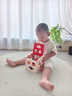 煦凜日本兒童積木玩具嬰兒6個月以上大顆粒男孩0女寶寶1一2歲益智拼裝 16孔橡木智力盒 曬單實拍圖